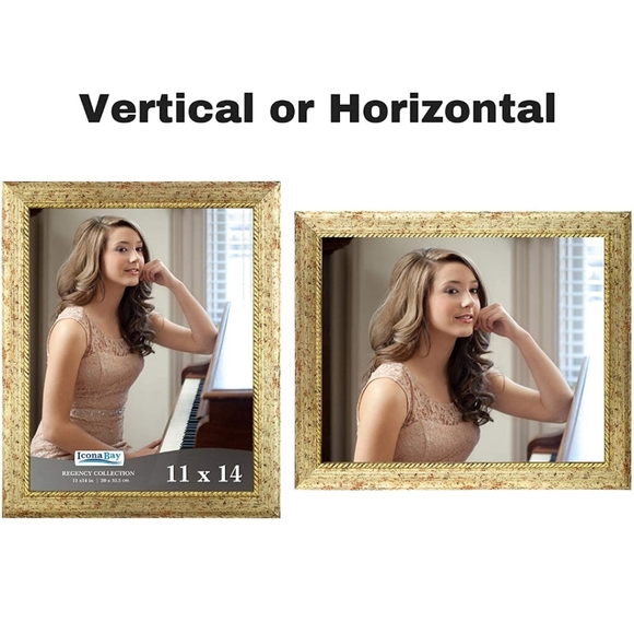 3 pack 11×14 gold picture frames - Picture 2 of 8